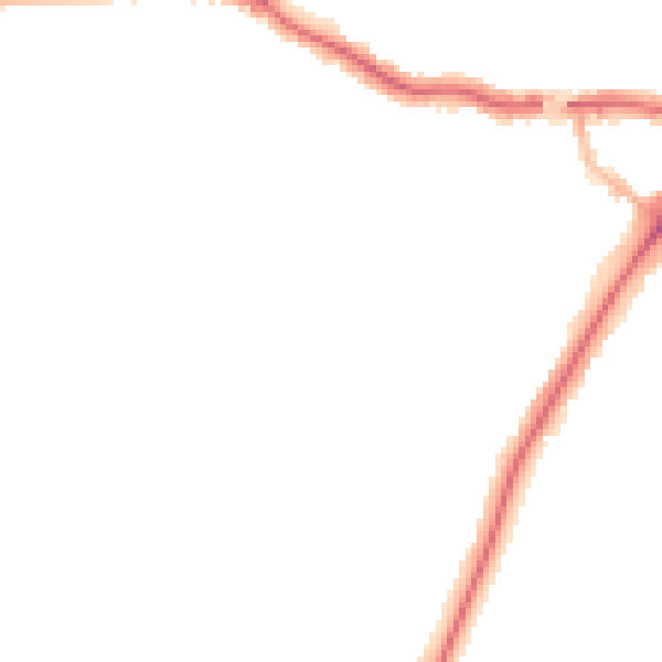Night-time road noise heatmap for YO24 4DX