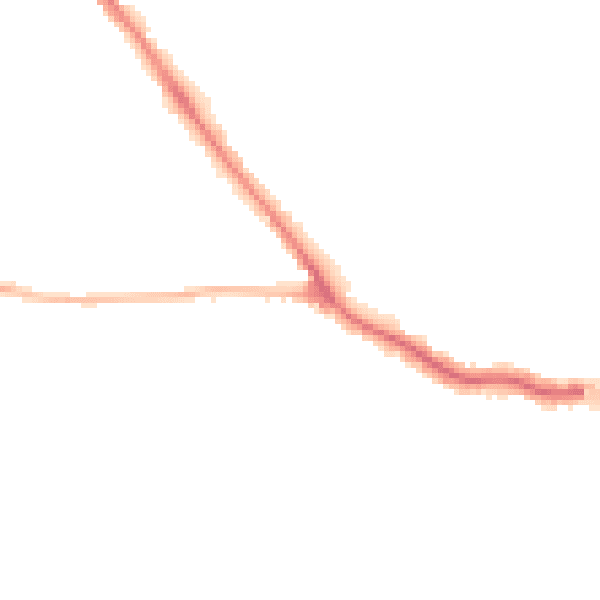 Night-time road noise heatmap for YO24 4EN