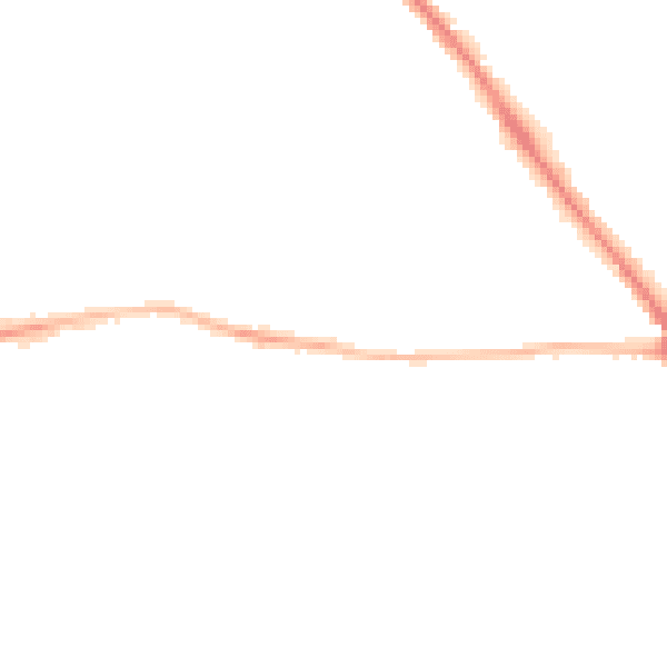 Night-time road noise heatmap for YO24 4EY