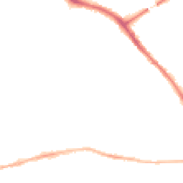 Night-time road noise heatmap for YO26 4RL