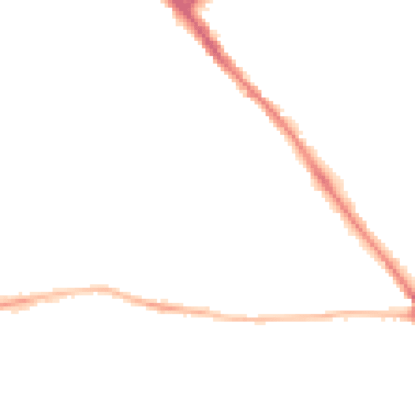 Night-time road noise heatmap for YO26 4SR