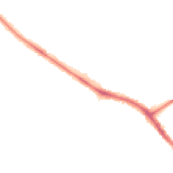 Night-time road noise heatmap for YO26 5ST