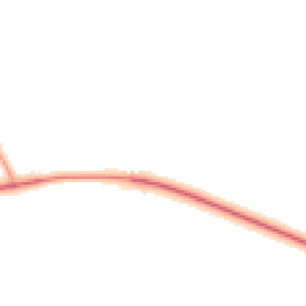 Night-time road noise heatmap for YO26 8FS