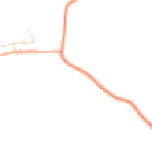 Daytime road noise heatmap for YO26 9SP
