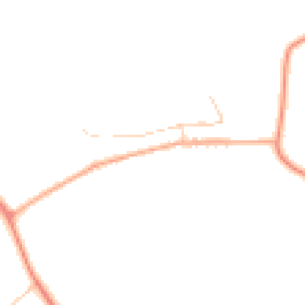 Daytime road noise heatmap for YO26 9TD