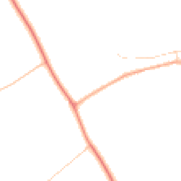 Daytime road noise heatmap for YO26 9TG