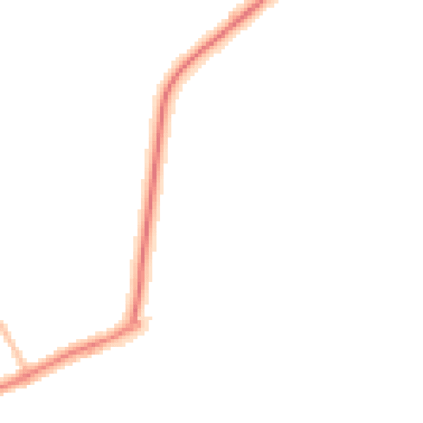 Night-time road noise heatmap for YO31 1DJ