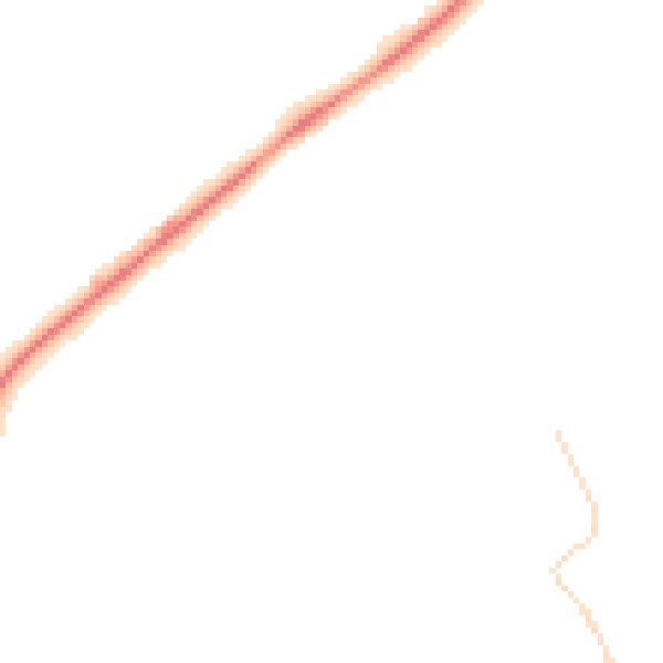 Night-time road noise heatmap for YO31 1DU