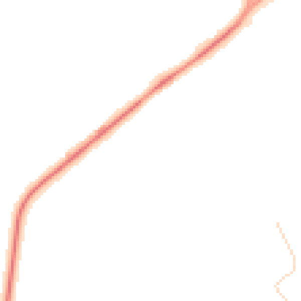 Night-time road noise heatmap for YO31 1DY
