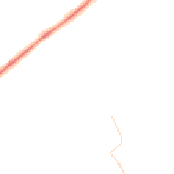 Night-time road noise heatmap for YO31 1JE