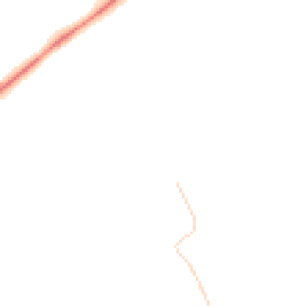 Night-time road noise heatmap for YO31 1JF
