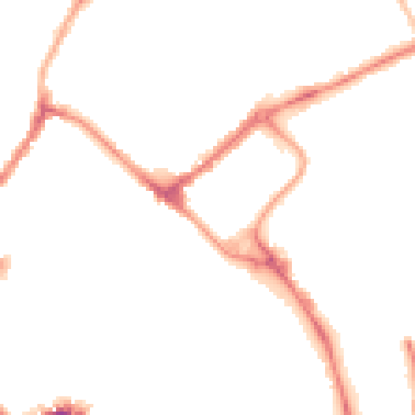 Night-time road noise heatmap for YO31 7HZ