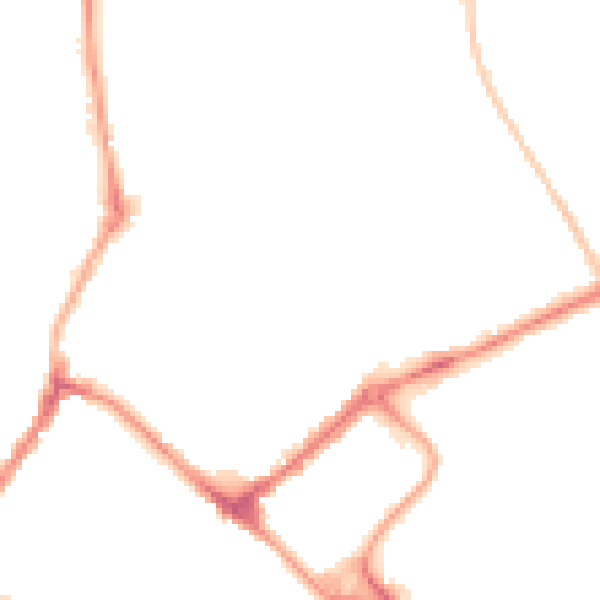 Night-time road noise heatmap for YO31 7LE