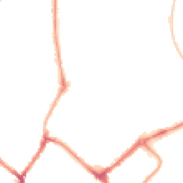 Night-time road noise heatmap for YO31 7NG