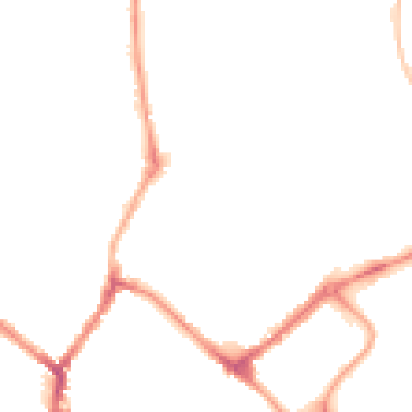 Night-time road noise heatmap for YO31 7PY