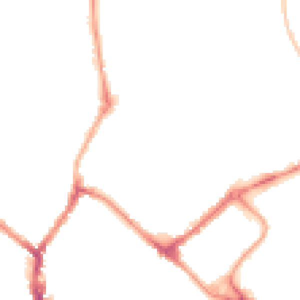 Night-time road noise heatmap for YO31 7QJ