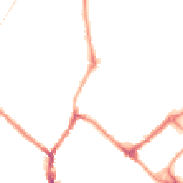 Night-time road noise heatmap for YO31 7QQ