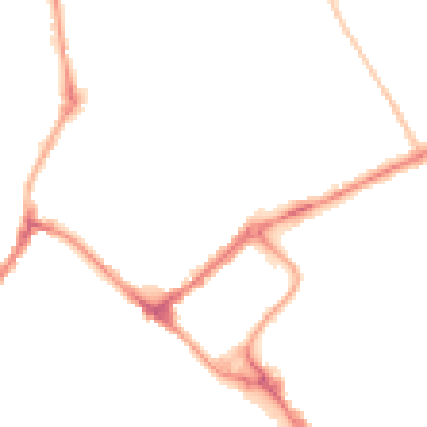 Night-time road noise heatmap for YO31 7RH