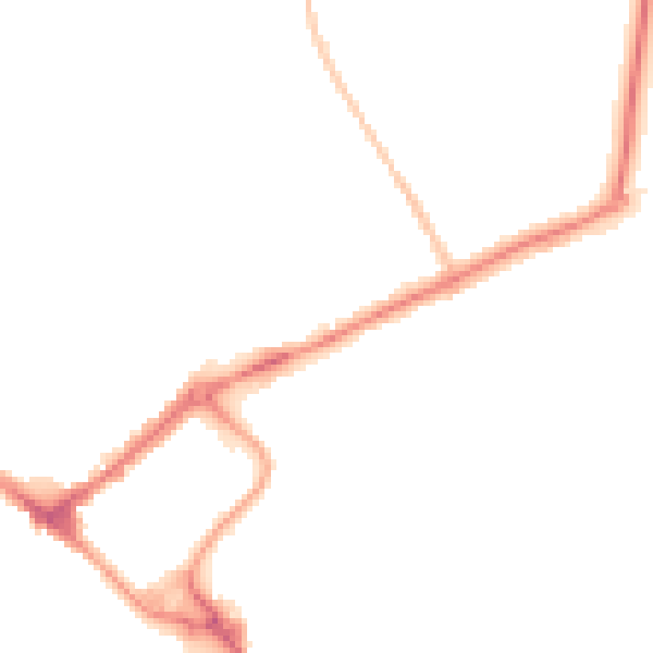 Night-time road noise heatmap for YO31 7SB