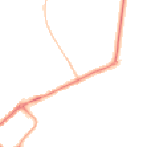 Night-time road noise heatmap for YO31 7TH