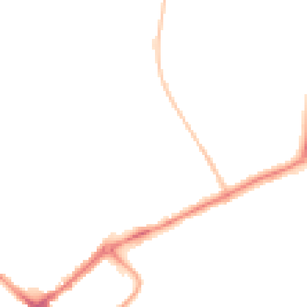 Night-time road noise heatmap for YO31 8AA