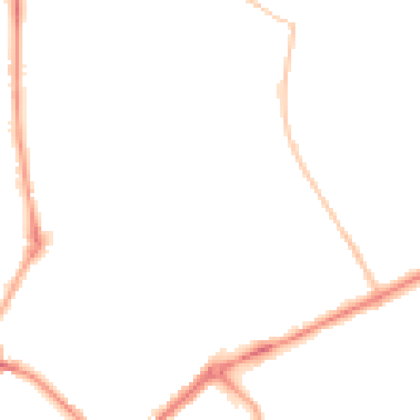 Night-time road noise heatmap for YO31 8LH