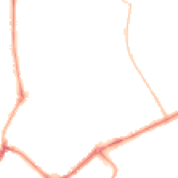 Night-time road noise heatmap for YO31 8LJ