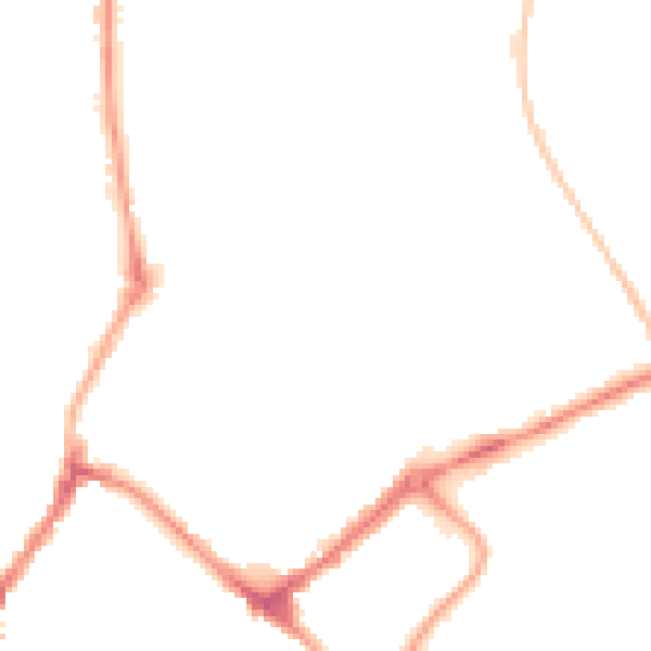 Night-time road noise heatmap for YO31 8LR