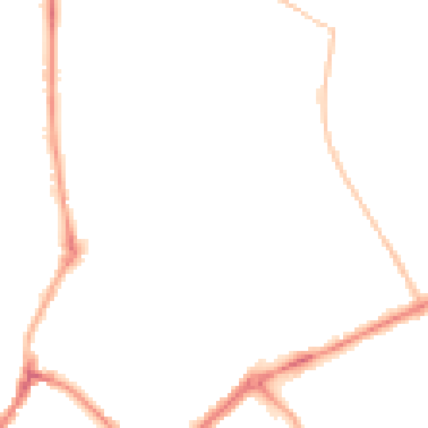 Night-time road noise heatmap for YO31 8NG