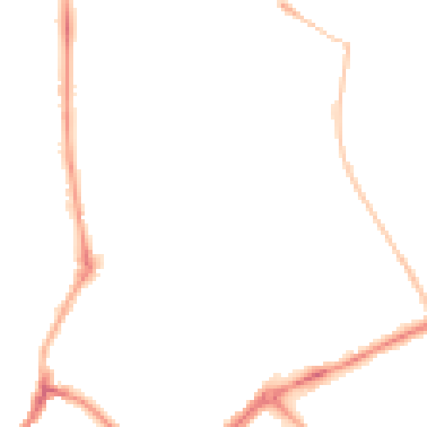 Night-time road noise heatmap for YO31 8NQ