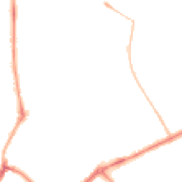 Night-time road noise heatmap for YO31 8ST