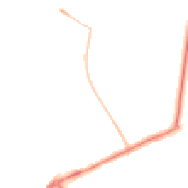Night-time road noise heatmap for YO31 8TZ