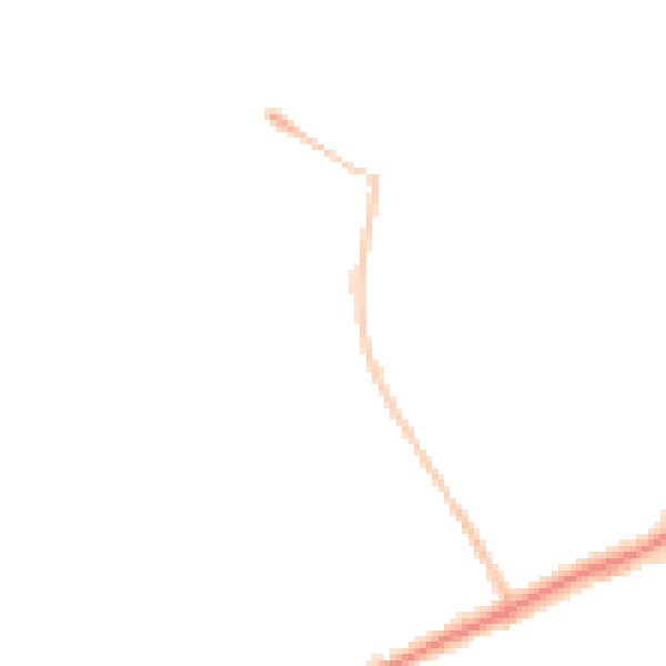Night-time road noise heatmap for YO31 8UA