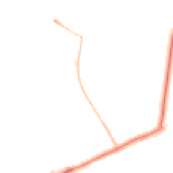 Night-time road noise heatmap for YO31 8UG