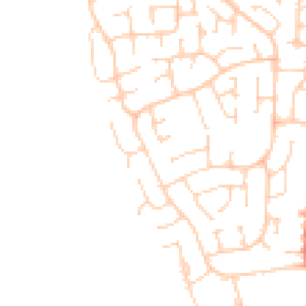 Daytime road noise heatmap for YO32 2EY