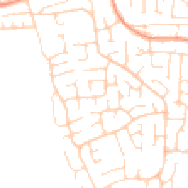 Daytime road noise heatmap for YO32 2GH