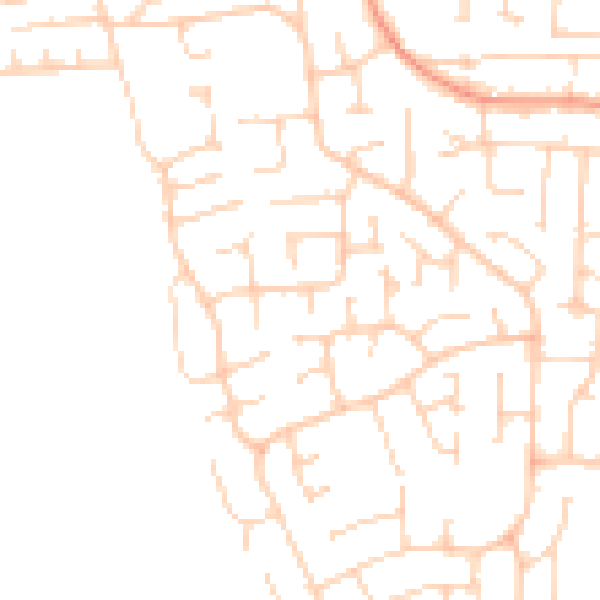 Daytime road noise heatmap for YO32 2GT