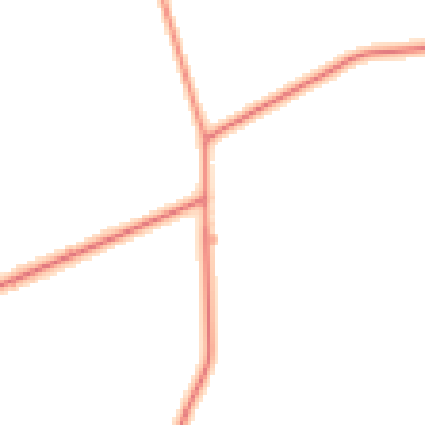 Daytime road noise heatmap for YO32 2LQ