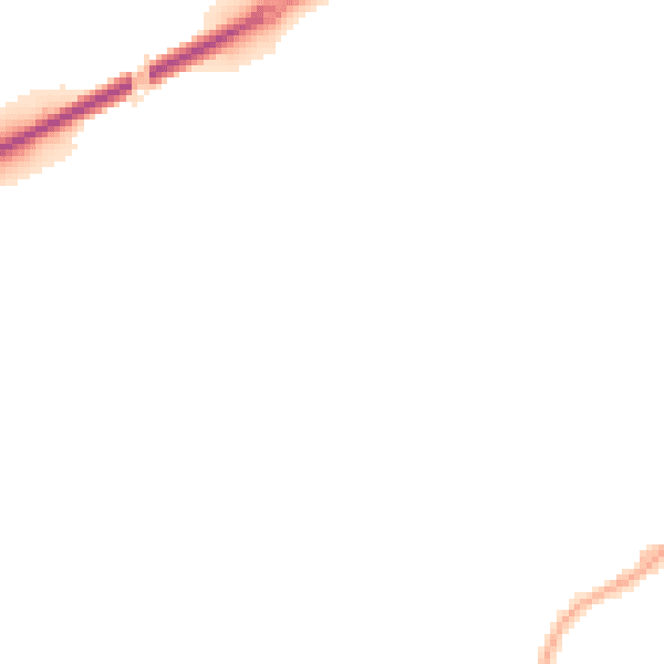 Night-time road noise heatmap for YO32 4DT
