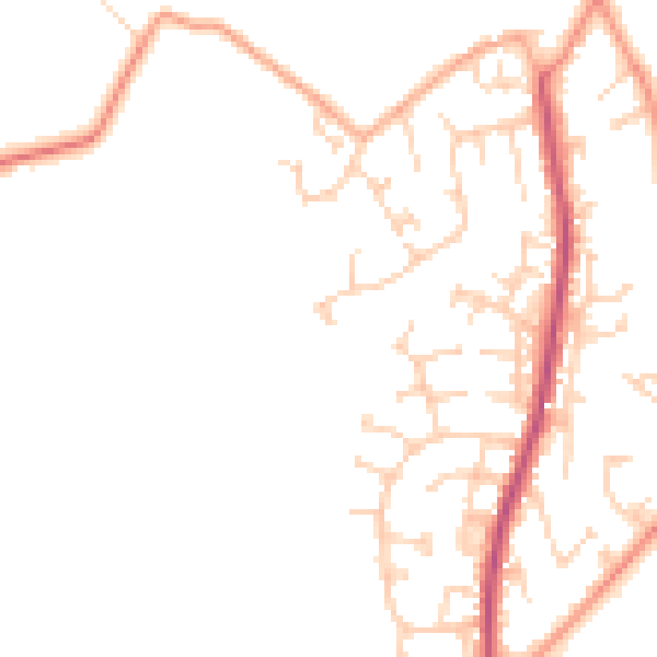 Daytime road noise heatmap for YO32 5YJ