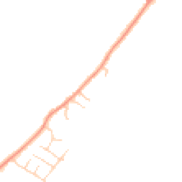 Daytime road noise heatmap for YO32 9AD