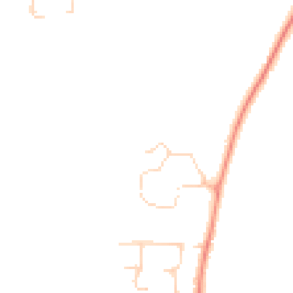 Daytime road noise heatmap for YO32 9FT