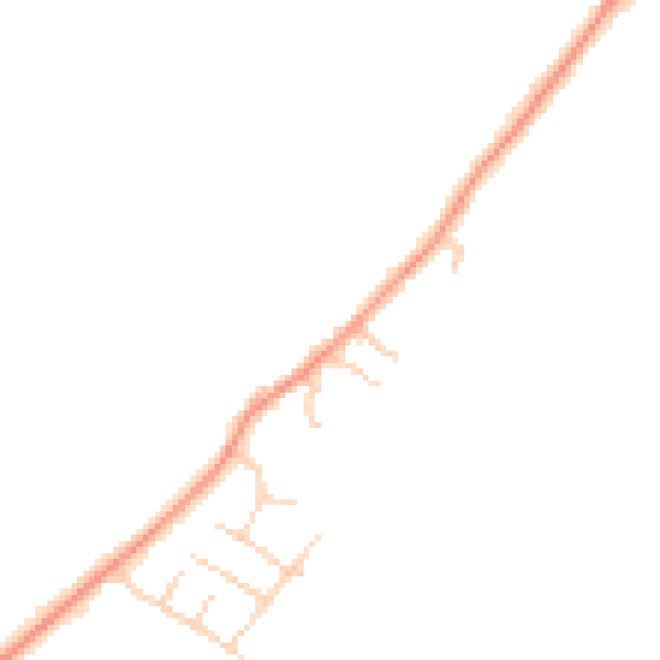 Daytime road noise heatmap for YO32 9UP