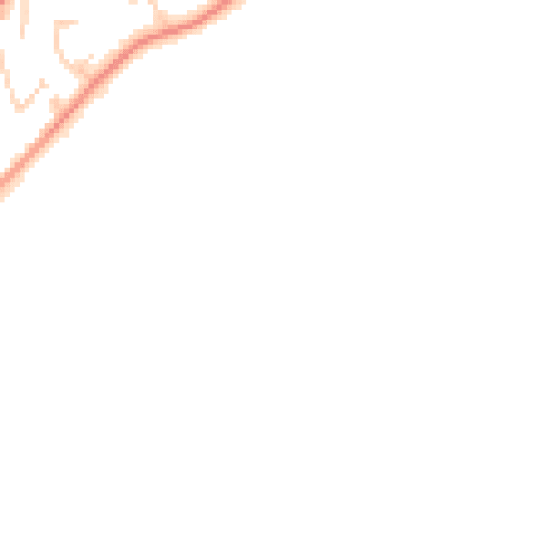 Daytime road noise heatmap for YO32 9XB