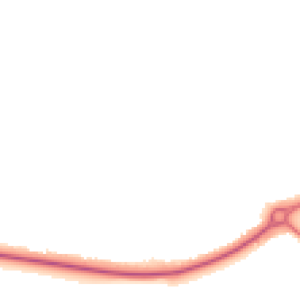 Night-time road noise heatmap for YO43 3BF
