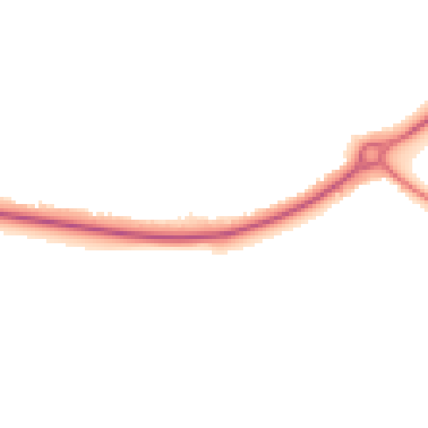 Night-time road noise heatmap for YO43 3BP