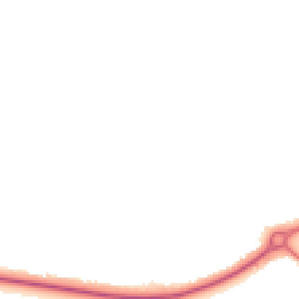 Night-time road noise heatmap for YO43 3BQ