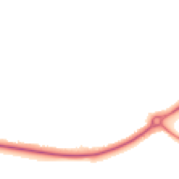 Night-time road noise heatmap for YO43 3BT