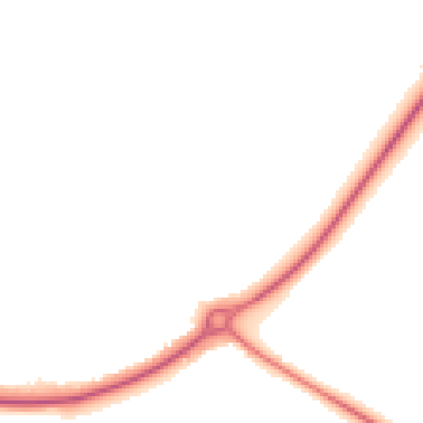 Night-time road noise heatmap for YO43 3DL
