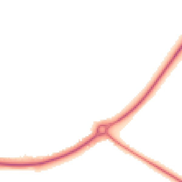 Night-time road noise heatmap for YO43 3DN